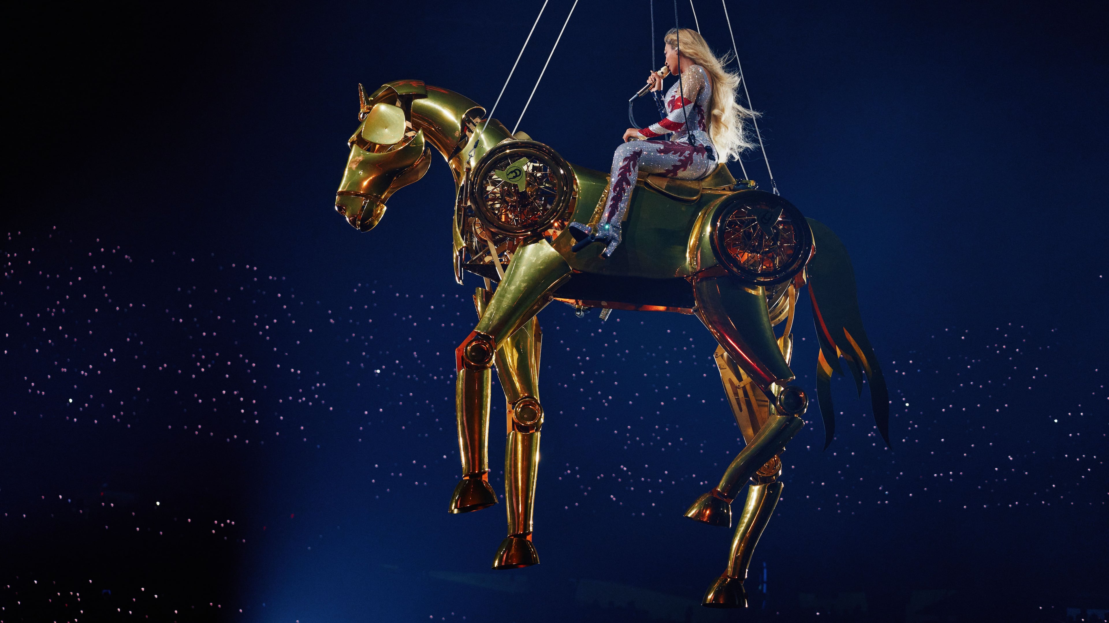 Across her nearly 30-year career, Beyoncé has elevated the art of performance to a masterful extravaganza that feels tangible and triumphant. (Courtesy of Julian Dakdouk)