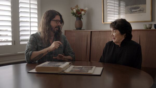 Dave and Virginia Grohl in the documentary, "From Cradle to Stage."