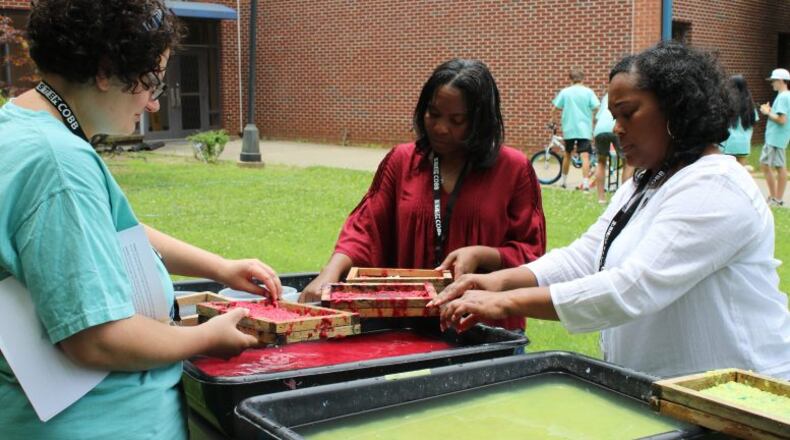Teachers learn new ways of using science during the Cobb County School District’s annual STEMapalooza June 19-21 at Kennesaw Mountain High School. The event was attended by around 600 teachers, including about 200 from outside of Cobb - some from as far away as Mississippi and Louisiana. Courtesy of Cobb County School District