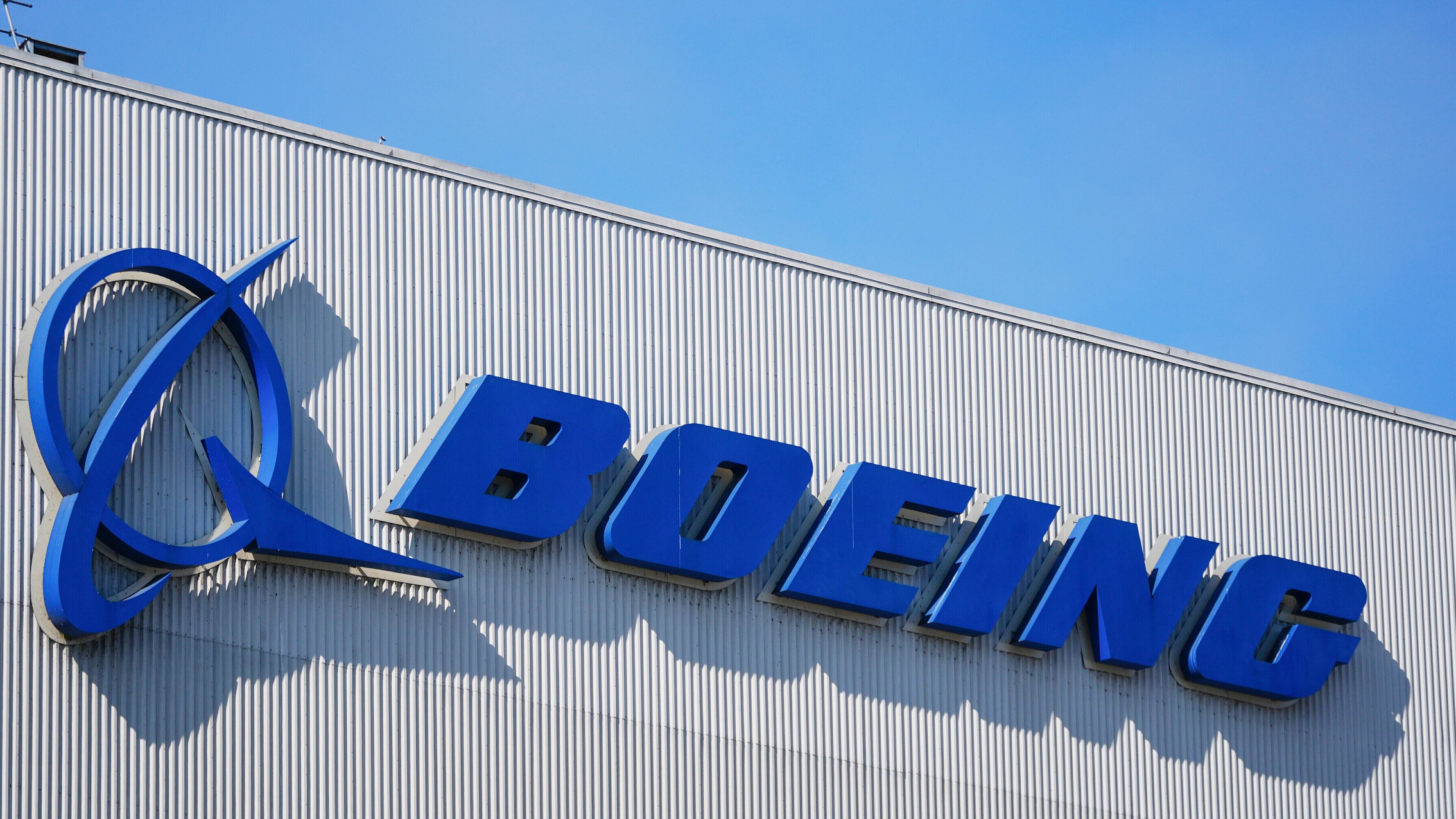 FILE - The Boeing logo is displayed at the company's factory, Sept. 24, 2024, in Renton, Wash. (AP Photo/Lindsey Wasson, File)