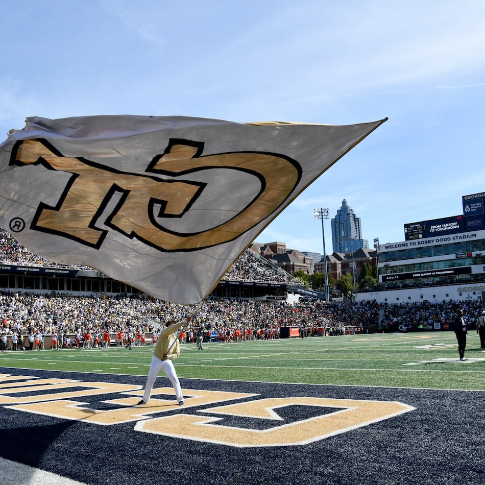 Georgia Tech won convincingly on Saturday, but fell a spot in the AP top 25 poll from No. 7 to No. 8. Ole Miss moved into the No. 7 spot after a win at Oklahoma. (Hyosub Shin/AJC)