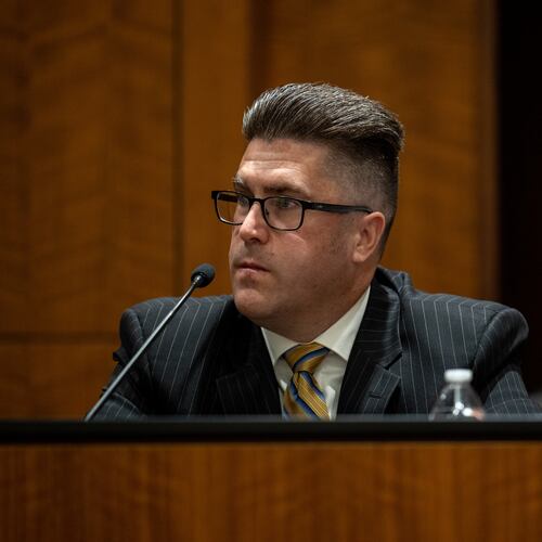 Utah Department of Public Safety agent David Hull testifies during a preliminary hearing for Tyler Robinson, the Utah man accused of fatally shooting Charlie Kirk, Tuesday, July 7, 2026, in Provo, Utah. (Trent Nelson/The Salt Lake Tribune via AP, Pool)