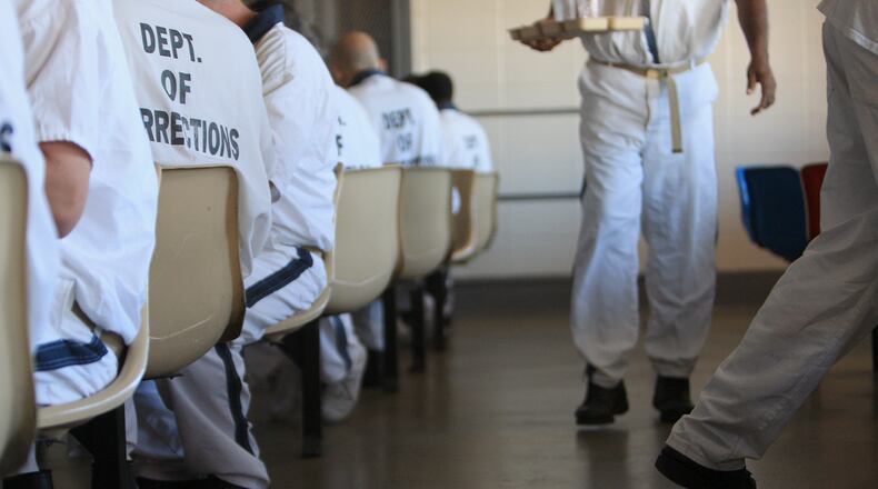 Federal immigration authorities are targeting over 1,200 Georgia prisoners for possible deportation according to the State Corrections Department. State Correction officials don't track the immigration status of their inmates, so it is unknown whether these prisoners are in the country illegally. But the federal government has issued detainers for the state prisons to hold these offenders for up to 48 hours after they have completed their sentences. The number of foreign-born inmates represents about 5 percent of the state's total prison population, now at 54,000. We visit Phillips State Prisons while inmates are having lunch in the cafeteria Thursday, October 27, 2011. Vino Wong vwong@ajc.com