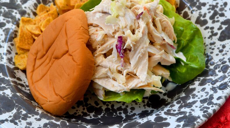 Coleslaw Chicken Salad. (Chris Hunt for The Atlanta Journal-Constitution)