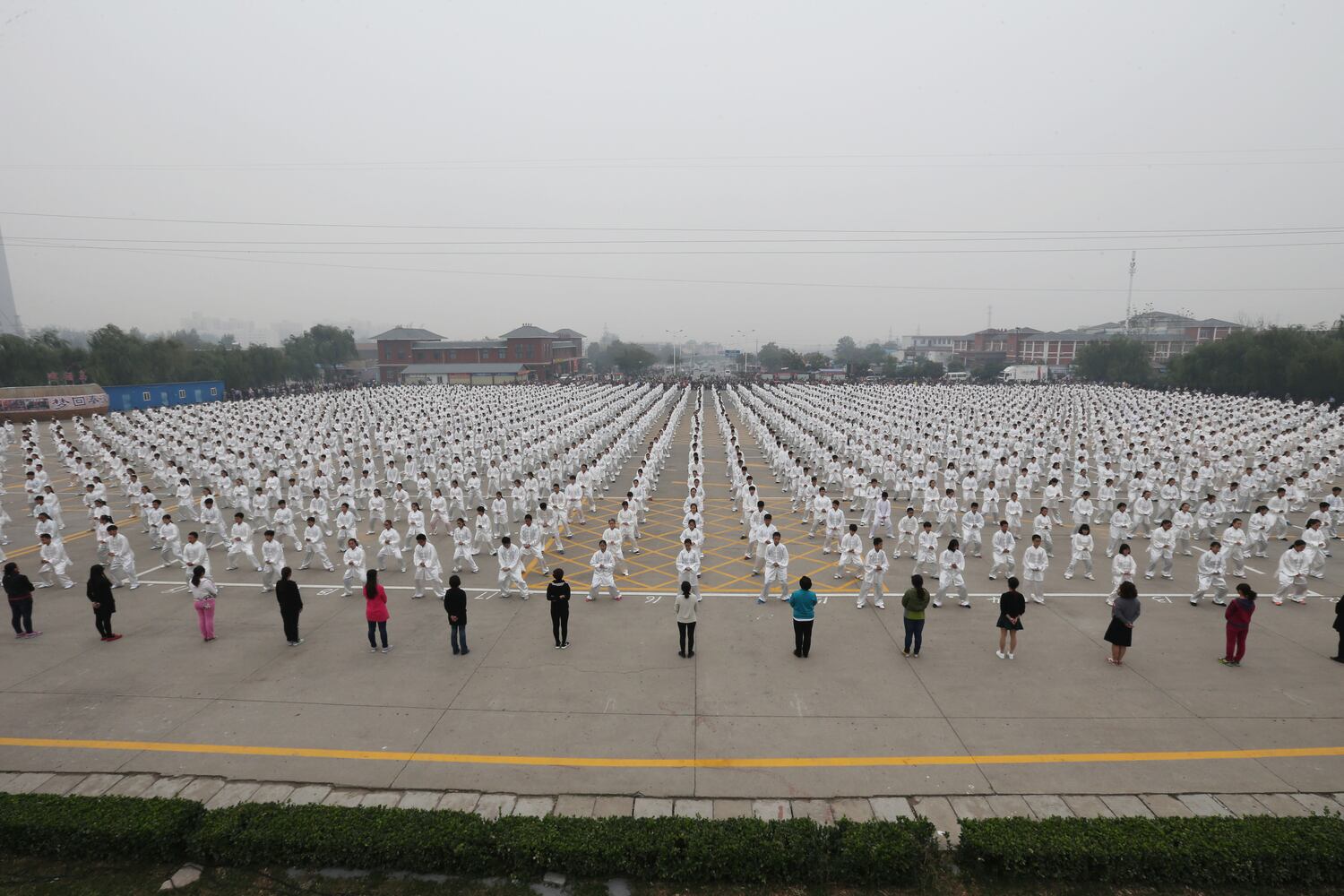 World Wide Participants Perform Tai Chi At The Same Time