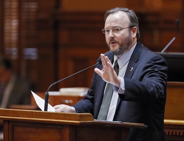 Former state Rep. Scot Turner opposes the Cobb County GOP's recent rebuke of Gov. Brian Kemp, saying that Georgia Democrats are using the move "as fodder on their website.” He said the Trump loyalists “are essentially guilty of aiding and abetting a political enemy.” BOB ANDRES /BANDRES@AJC.COM