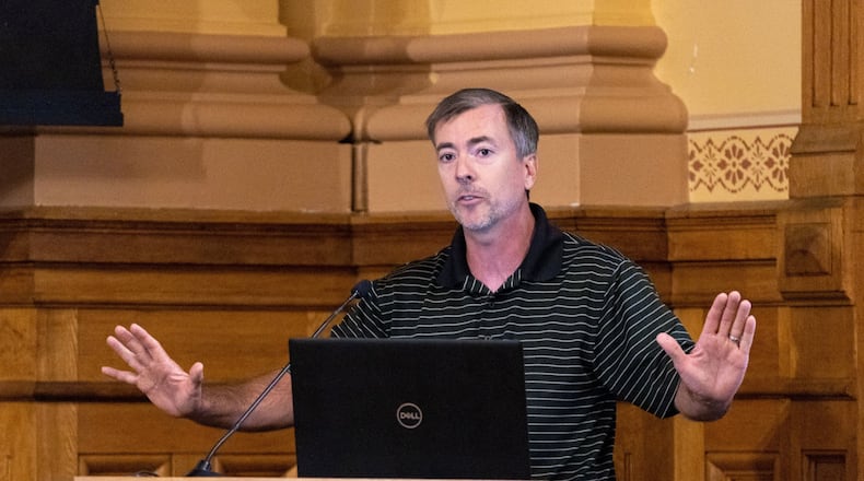 Republican Jason Frazier has asked to withdraw a federal lawsuit that seeks to force Fulton County to purge voters that he believes are ineligible from its rolls ahead of the November election. (Arvin Temkar/The Atlanta Journal-Constitution/TNS)