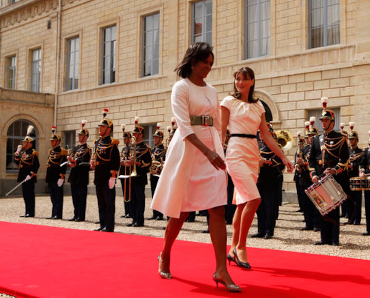 Michelle Obama and Carla Bruni-Sarkozy