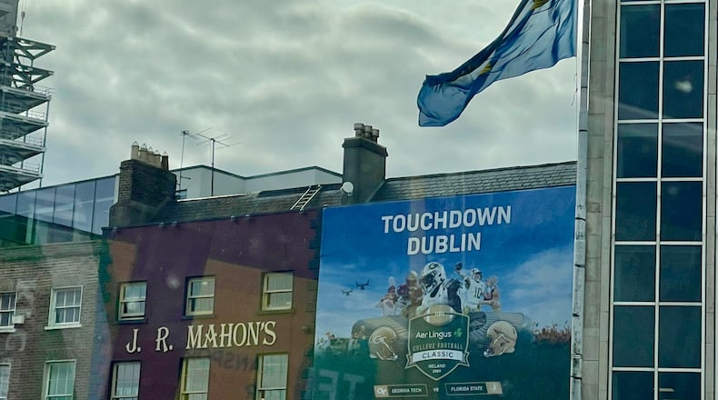 The scene in Dublin gets ready for Georgia Tech vs. Florida State on Saturday.