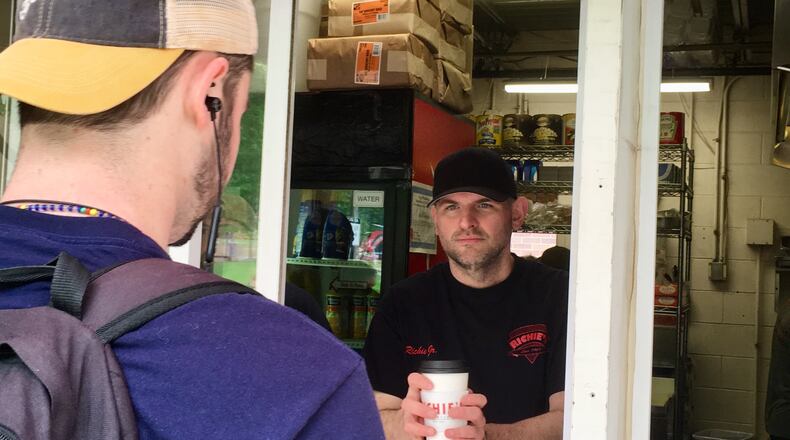 Richie Juniors, owner of Richie's Deli and PIzza on the Temple campus, got to know Geoff Collins when he brought breakfast sandwiches to Collins' team before morning practices. Said Juniors of Collins,  “He’s got 1,000 things in his head at once.”