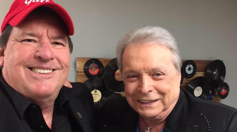 Rhubarb Jones posted this final photo of himself with country star Mickey Gilley on the day before he died as his profile pic. CREDIT: Facebook