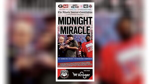 A special front page in the Sunday ePaper edition carries the headline "Midnight Miracle"