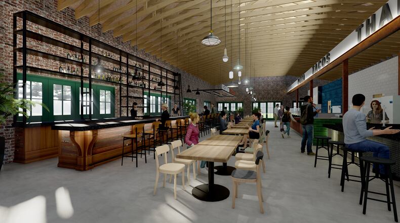 The Roswell Junction food hall is set to open late summer.