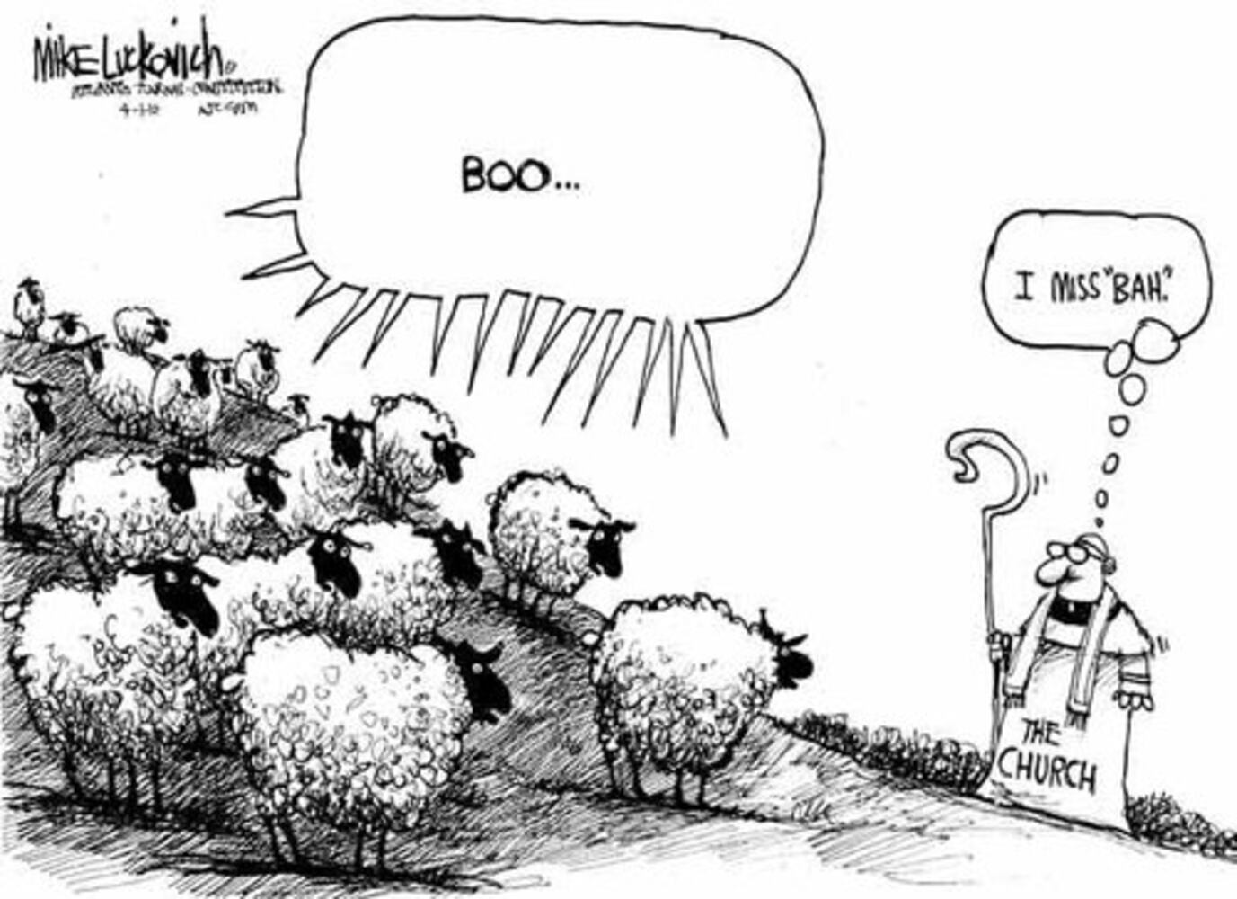 Mile Luckovich cartoons for April 2010
