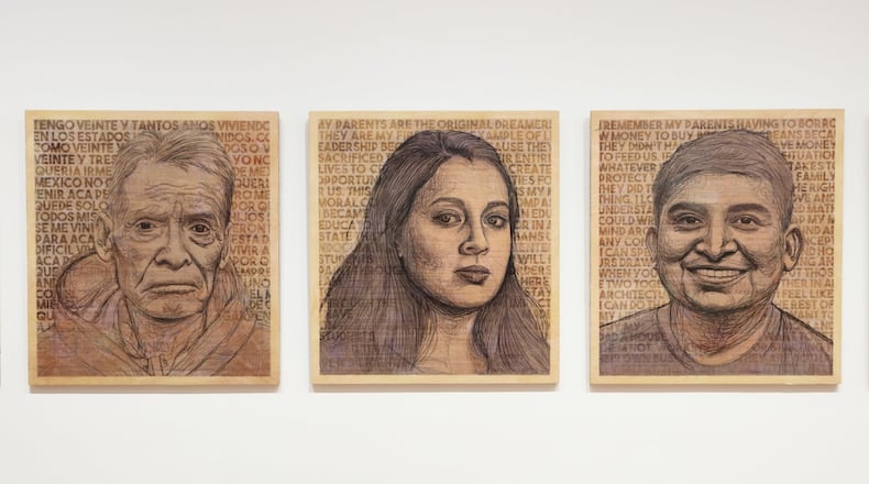“Family Portrait” by Yehimi Cambrón. Contributed by High Museum of Art/Mike Jensen