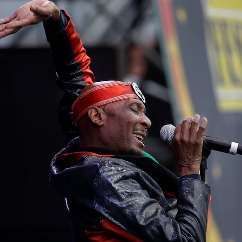 FILE - Jimmy Cliff performs at the New Orleans Jazz and Heritage Festival in New Orleans, Friday, May 3, 2013. (AP Photo/Gerald Herbert, File)