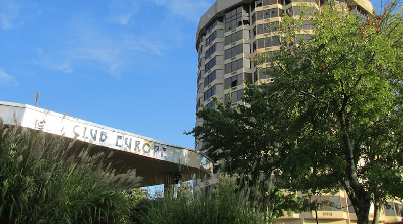The Presidential Boutique Condotel, shown last month, is an icon of Spaghetti Junction, and, some feel, an eyesore for DeKalb County. Photos by Joshua Sharpe
