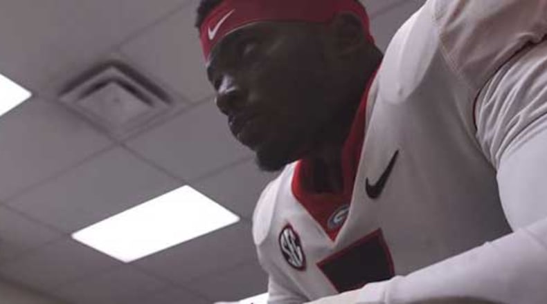 UGA senior Lorenzo Carter.