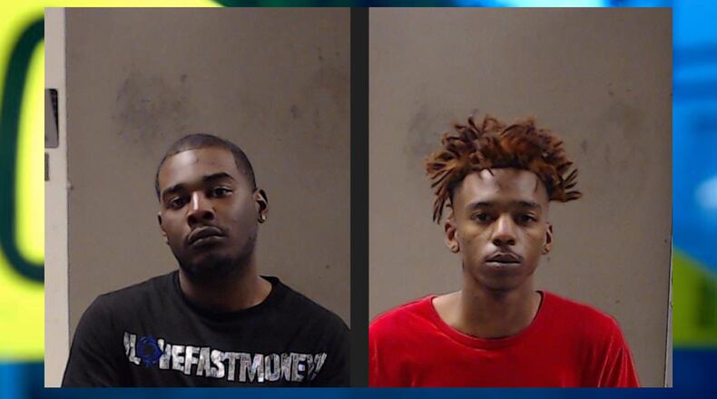 Justin Jaquez Stafford (left) was arrested Wednesday on charges stemming from a May 31 shooting death at a Chevron gas station in Stone Mountain. Brandon Joseph, 17, was arrested June 1 on charges from the shooting.