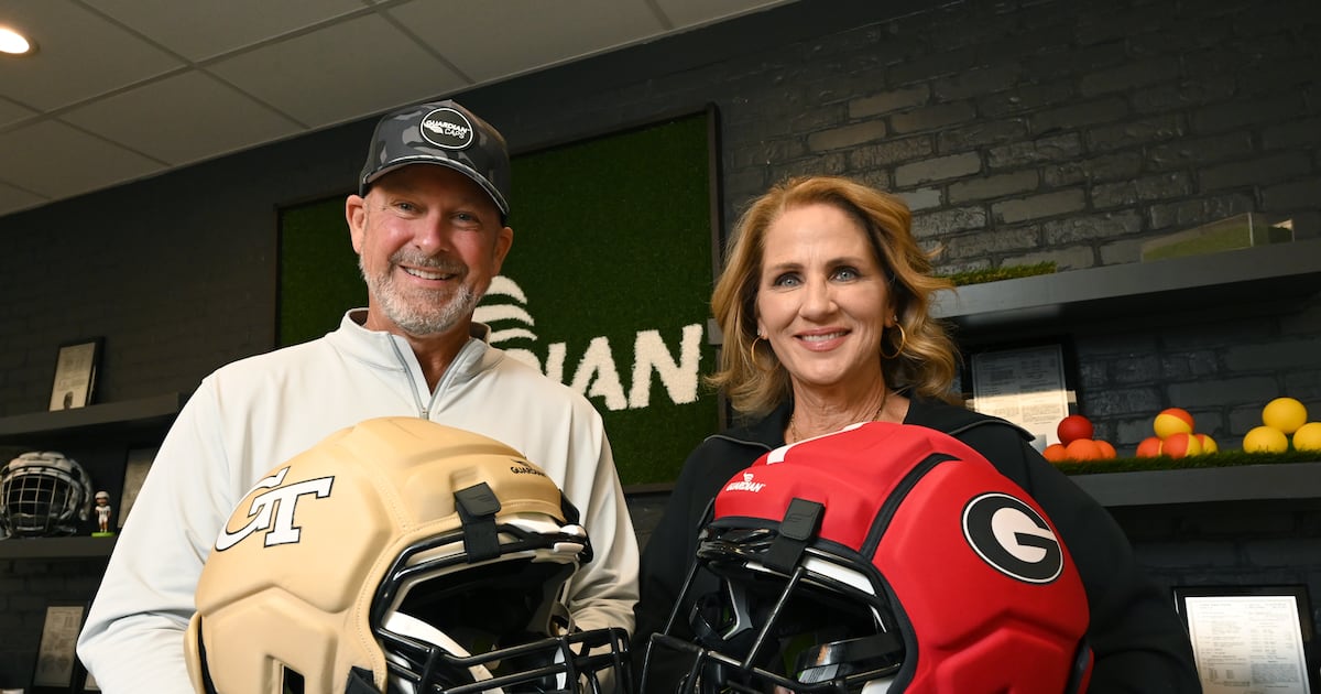 This metro Atlanta couple invented the Guardian Caps worn by college ...