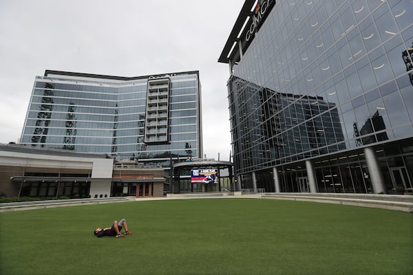 Comcast (offices at right) will continue to have a large presence in metro Atlanta and will remain at The Battery, a company spokesperson told The Atlanta Journal-Constitution. (AJC 2020)