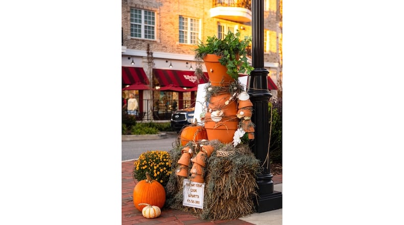 Alpharetta is encouraging schools, families, organizations and local businesses to apply online to have their scarecrows displayed along city streets. (Courtesy Awesome Alpharetta)