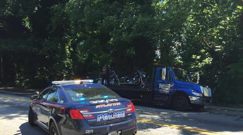 Man killed and three more were hurt when two motorcycles collided Saturday morning. (CREDIT: Channel 2 Action News)