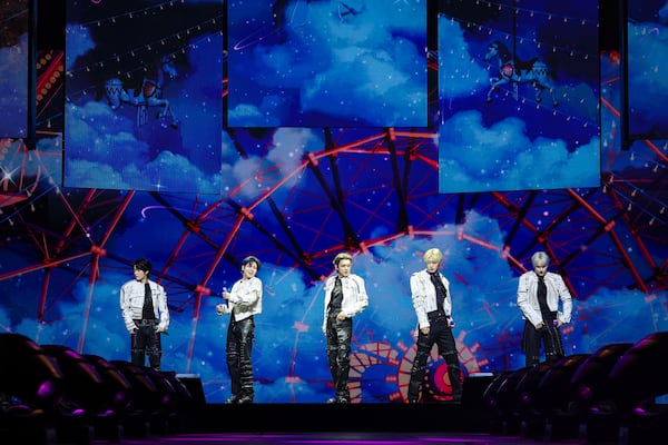"Our experiences and lessons since our debut have influenced our music, reflecting our growth both as a group and as individuals," Tomorrow X Together member Beomgyu said. (Courtesy of Bighit Music)