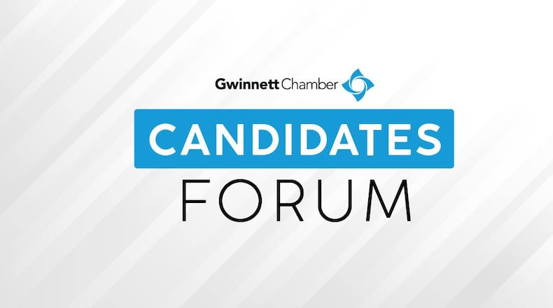 The Gwinnett Chamber’s Candidates Forum is a free webinar series featuring local candidates running for Congressional District 7, Gwinnett County Commission Chair, District Commissioners and Gwinnett County School Board.