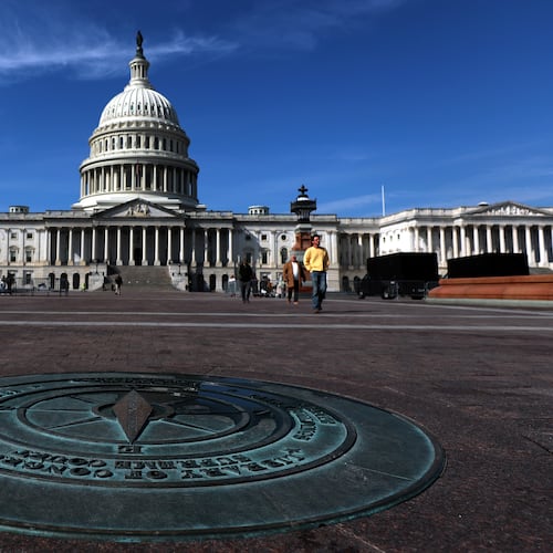 The U.S. Capitol is photographed Friday, Feb. 27, 2026, in Washington. (AP Photo/Rahmat Gul)