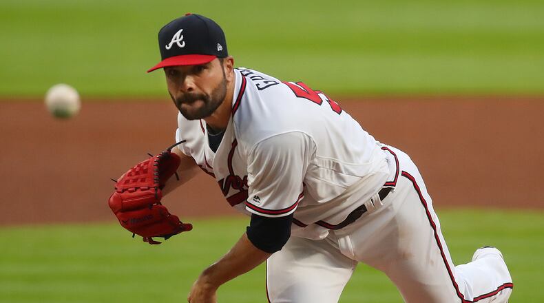 The Braves began their presumed sell-off by traded starting pitcher Jaime Garcia to the Minnesota Twins for a low-level prospect. (Curtis Compton/ccompton@ajc.com)
