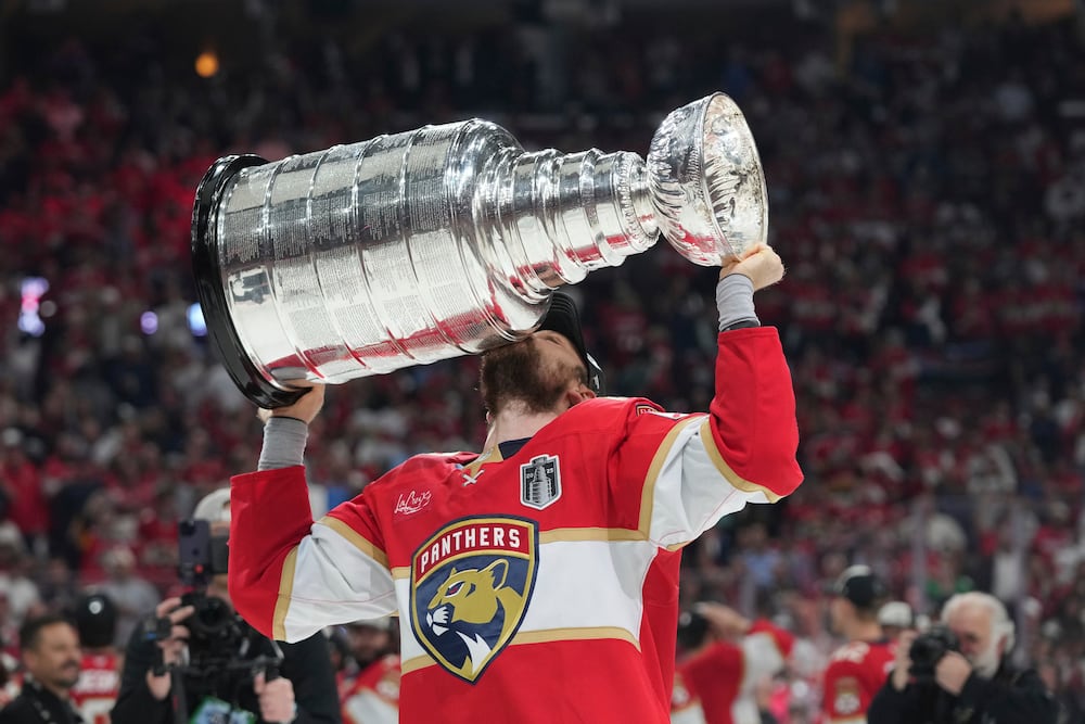 Florida Panthers center Sam Reinhart scored FOUR goals in Game 6 of the Stanley Cup finals.