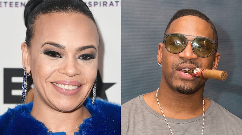 Record producer and reality star Stevie J (right) and R&B singer Faith Evans got married in Las Vegas, according to TMZ.
