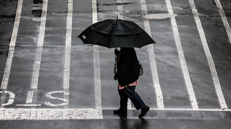 Once the rain clears out Wednesday night, sunny skies will prevail the rest of the week and through the weekend, Channel 2 meteorologist Karen Minton predicted. JOHN SPINK / JSPINK@AJC.COM