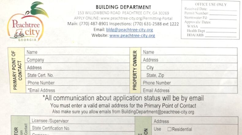 Minor home repairs costing less than $5,000 will no longer require a building permit in Peachtree City. Courtesy Peachtree City