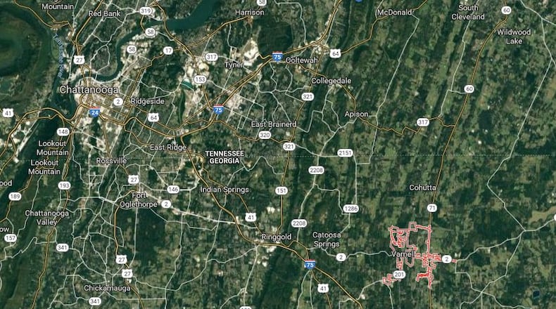 A small earthquake was reported early Sunday near the north Georgia town of Varnell.