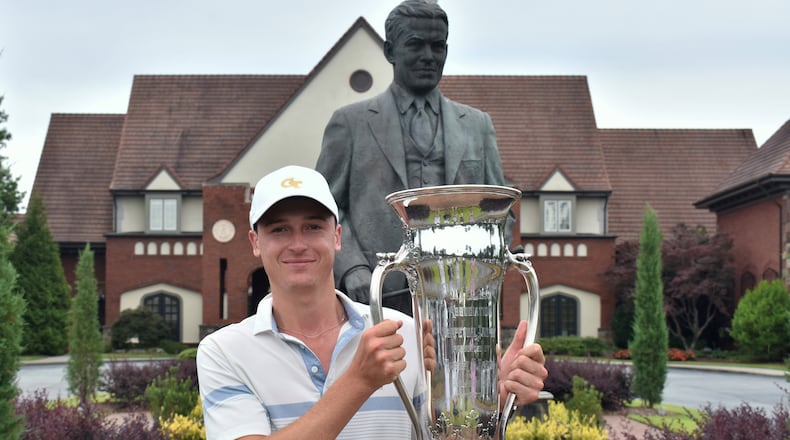 Georgia Tech graduate Luke Schniederjans captured the Georgia Amateur on Sunday at Atlanta Athletic Club.