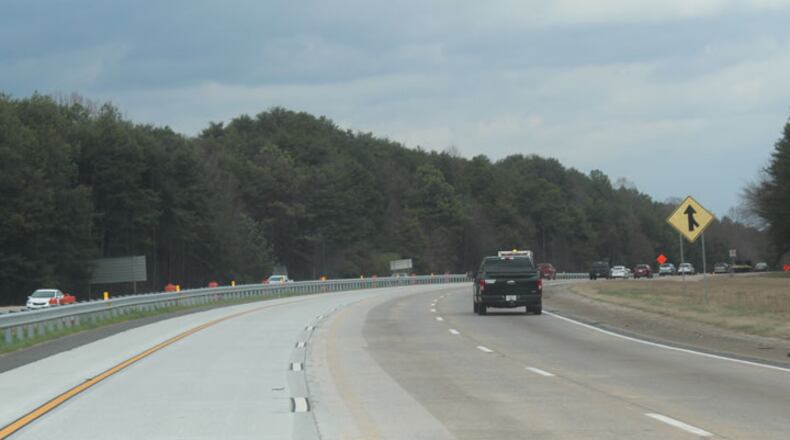 Crews continue work on widening Ga. 400 from the Bald Ridge Marina overpass area (pictured here) north to Ga. 369/Browns Bridge Road. Forsyth County