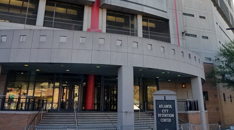 The city of Atlanta's detention center near the intersection of Peachtree Street and Memorial Drive.