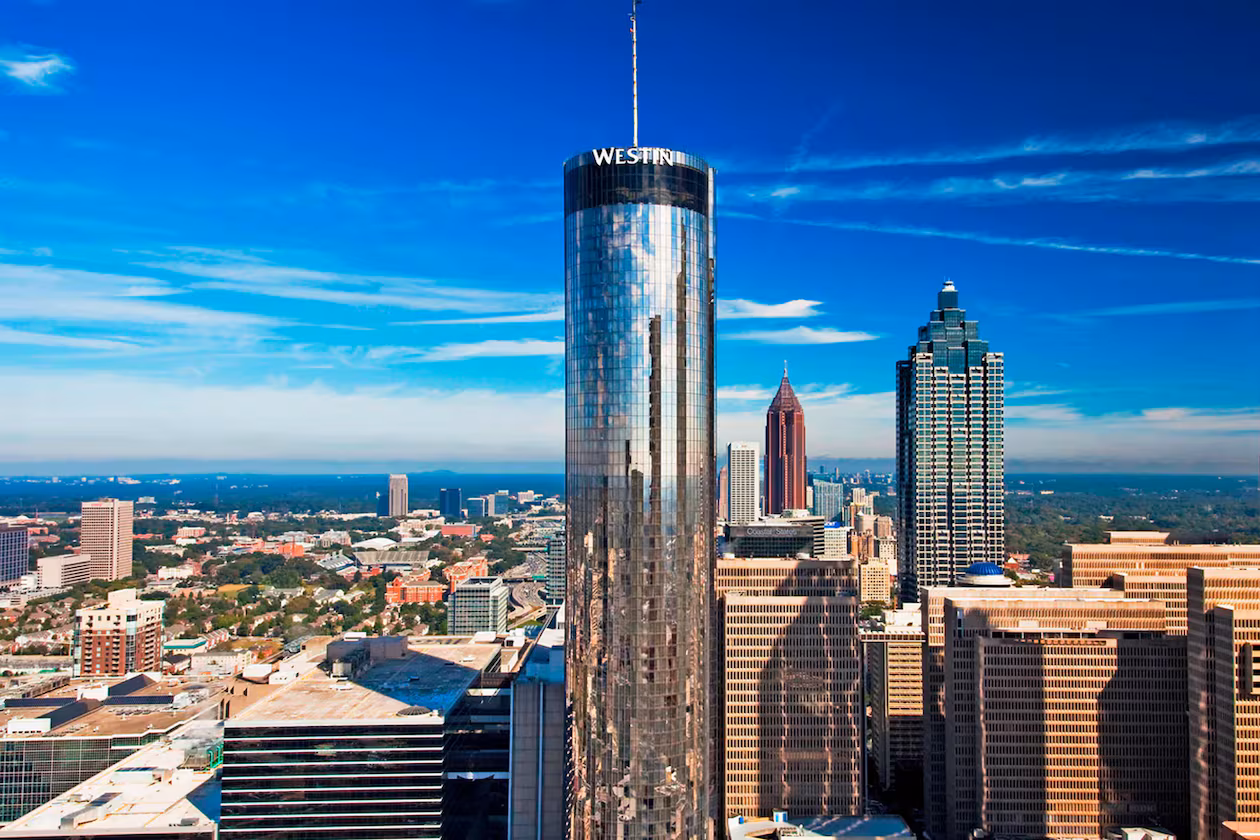 Portman Holdings has acquired the Westin Peachtree Plaza Atlanta, a hotel designed and built by the developer's founder. (Courtesy of Portman Holdings)