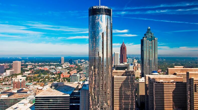 Portman Holdings has acquired the Westin Peachtree Plaza Atlanta, a hotel designed and built by the developer's founder. (Courtesy of Portman Holdings)