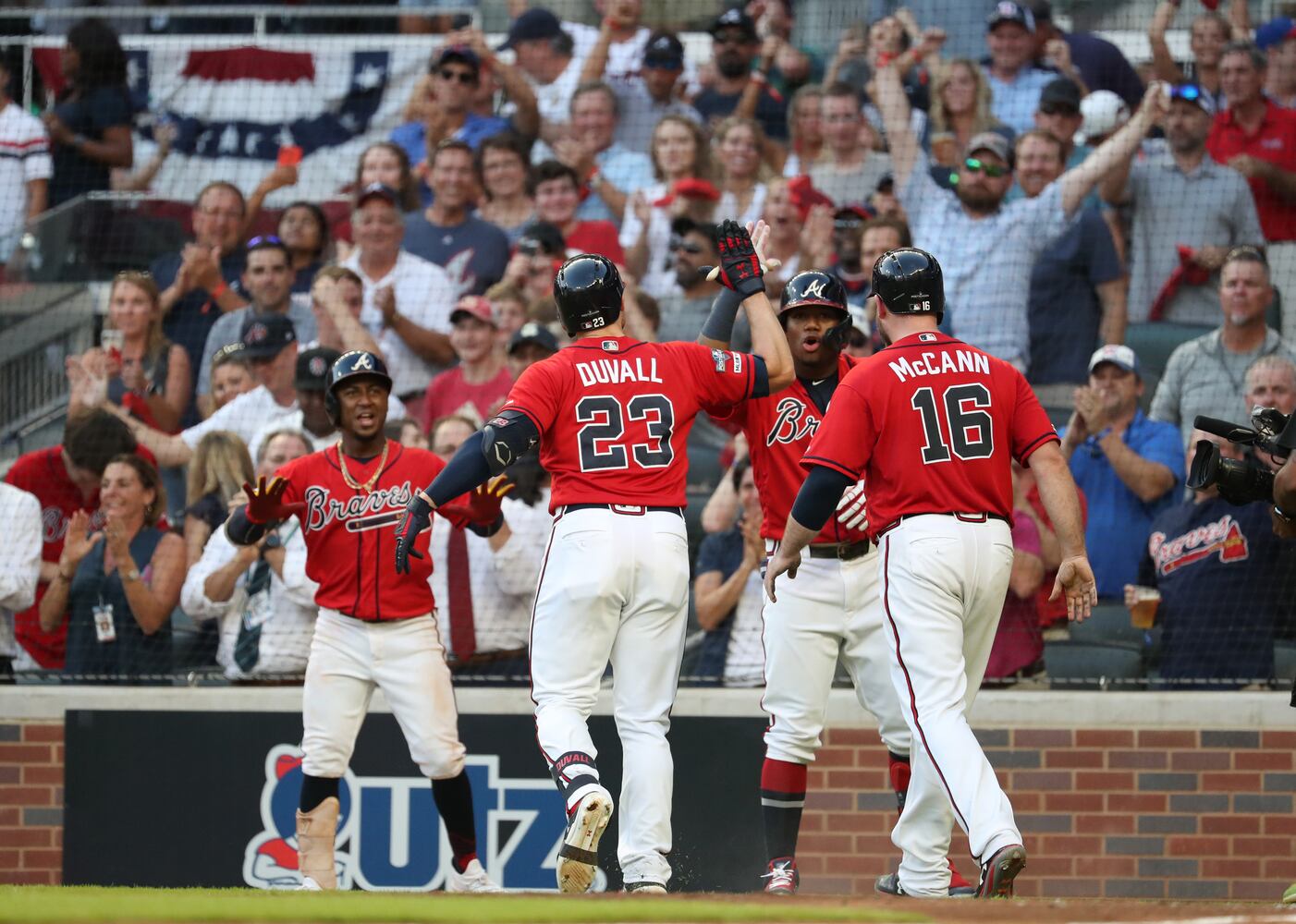 Photos: Braves bounce back, shut out Cardinals in Game 2 of playoffs