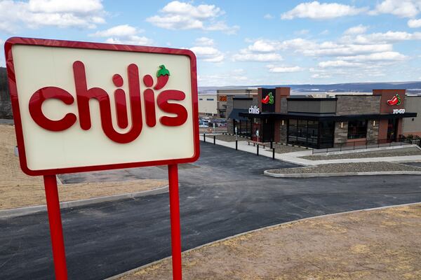 An Chili's restaurant under construction is seen in Dickson City, Pa., Tuesday, March 25, 2025. (AP Photo/Julia Demaree Nikhinson)