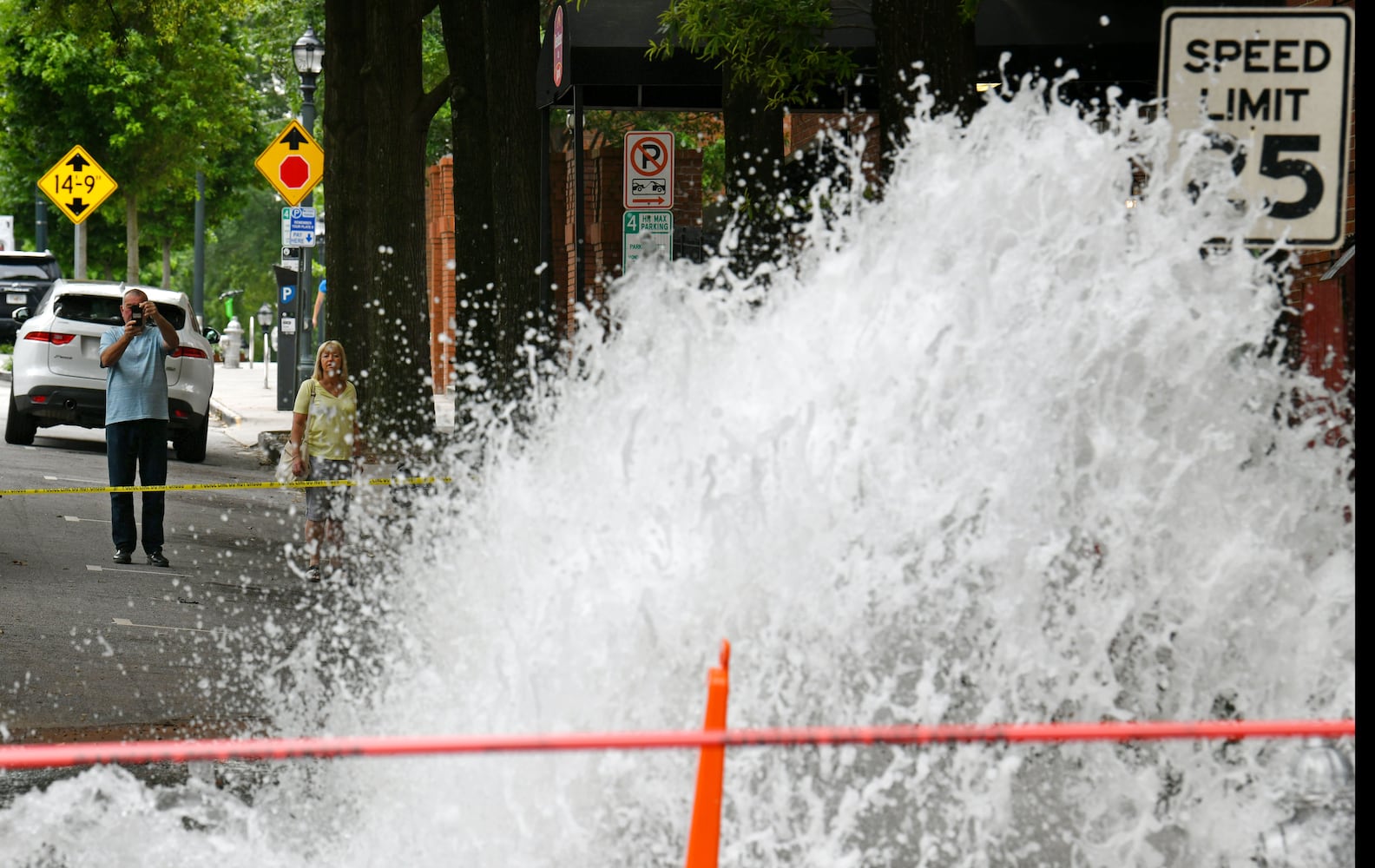 Water main break