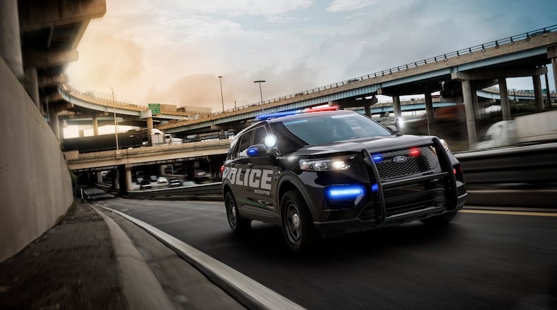 Ford's Police Interceptor Utility Hybrid. (Ford/TNS)