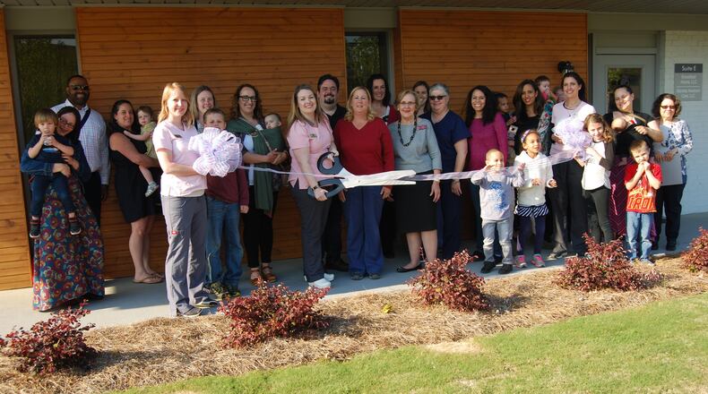 Breastfeed Atlanta Northwest hosted an open house and ribbon cutting on April 19 at its new location near WellStar Kennestone Hospital. Its unique partnership with a nurse practitioner group aims to lower the risk for sudden infant death syndrome and other health problems for babies and moms in Cobb. All photos courtesy Christy Rosell.