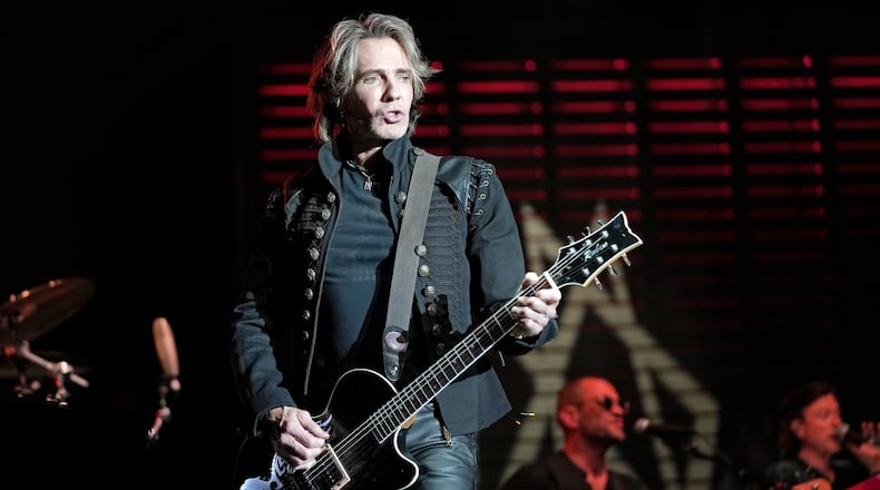 Rick Springfield, who is in concert at Atlanta Symphony Hall on Feb. 17, performs in 2023 at RiverEdge Park in Aurora, Ill. (Photo by Rob Grabowski/Invision/AP)