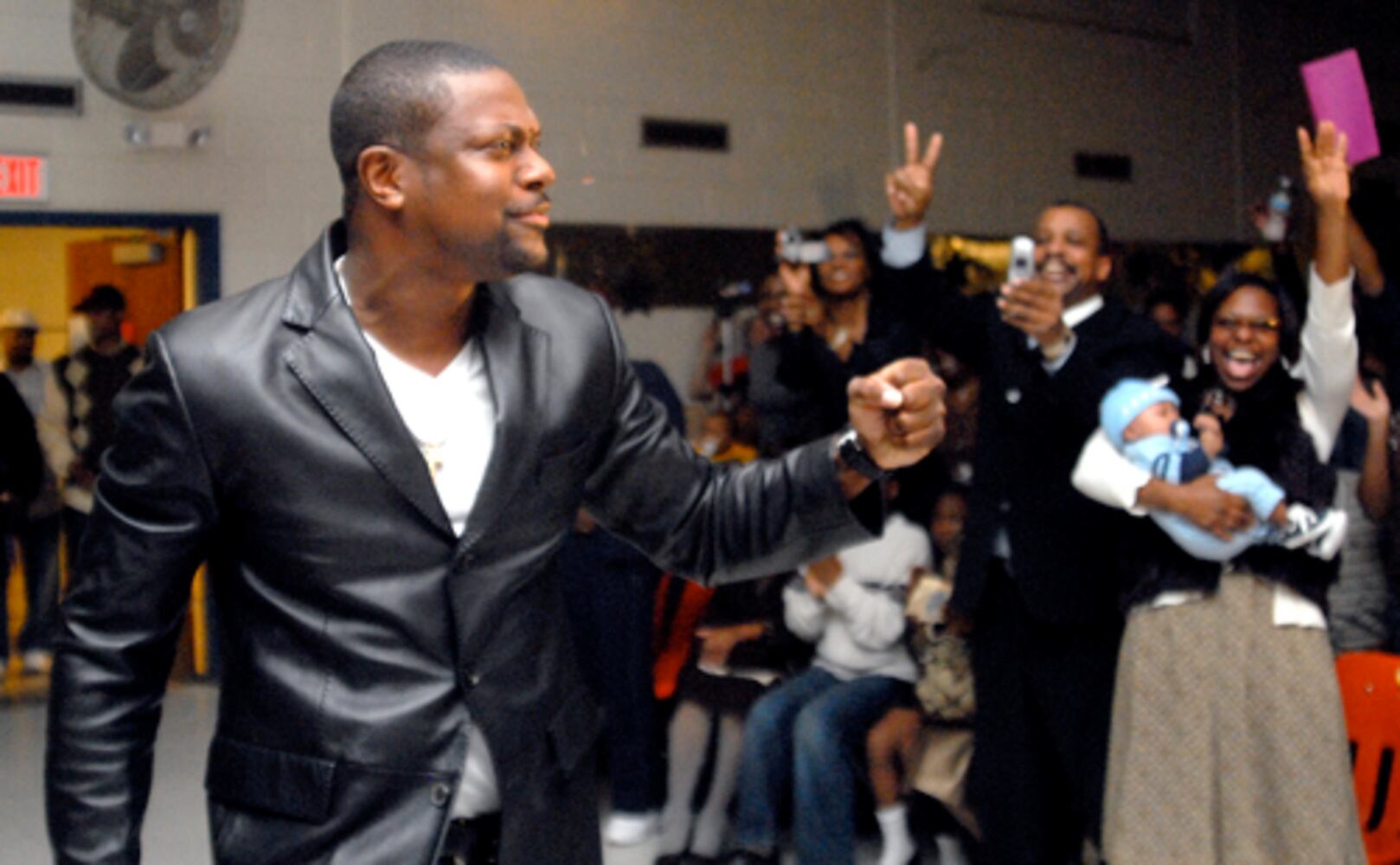Chris Tucker, T-Boz judge talent show at Snapfinger Elementary