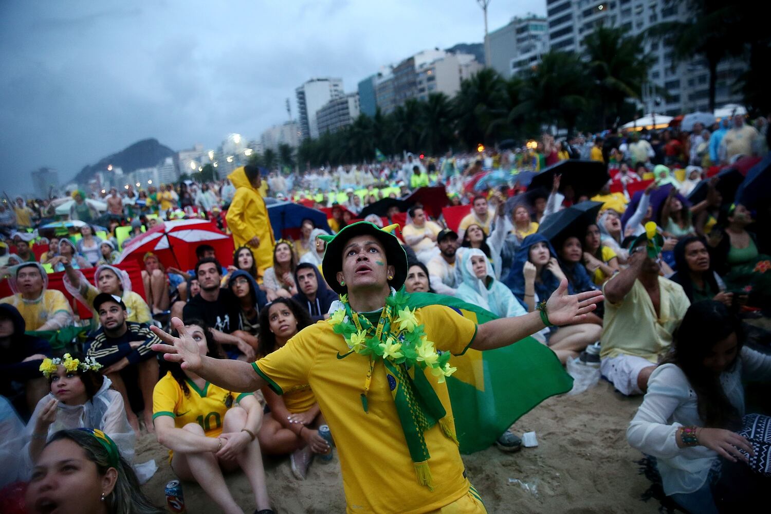 Tears flowed from the raw emotion during and after Brazil lost 7-1 to Germany in the World Cup.