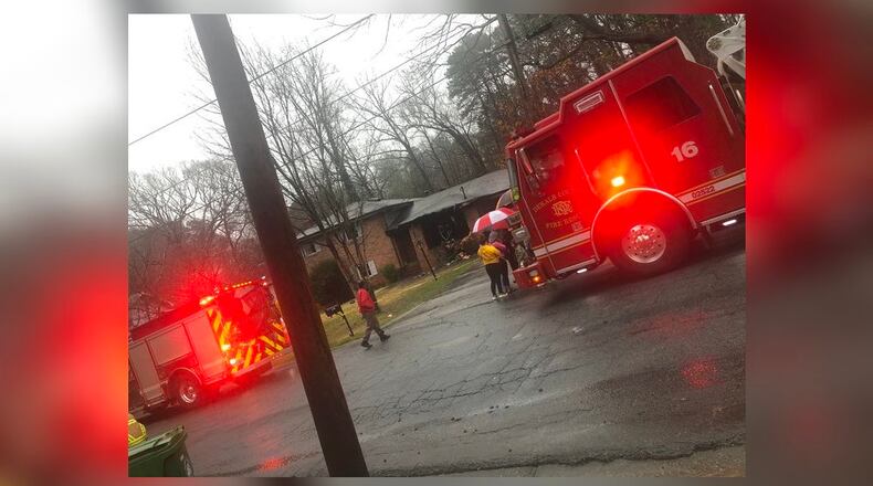 A woman was killed Tuesday afternoon when a home caught on fire in DeKalb County, authorities said.